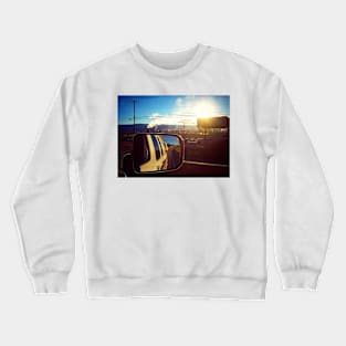 Road trip on highway in Armstrong, British Columbia, Canada Crewneck Sweatshirt